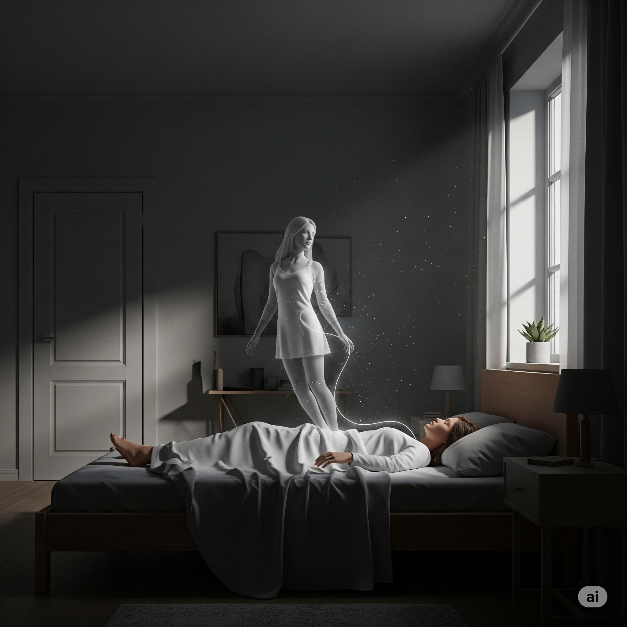 Imagem representando projeção astral