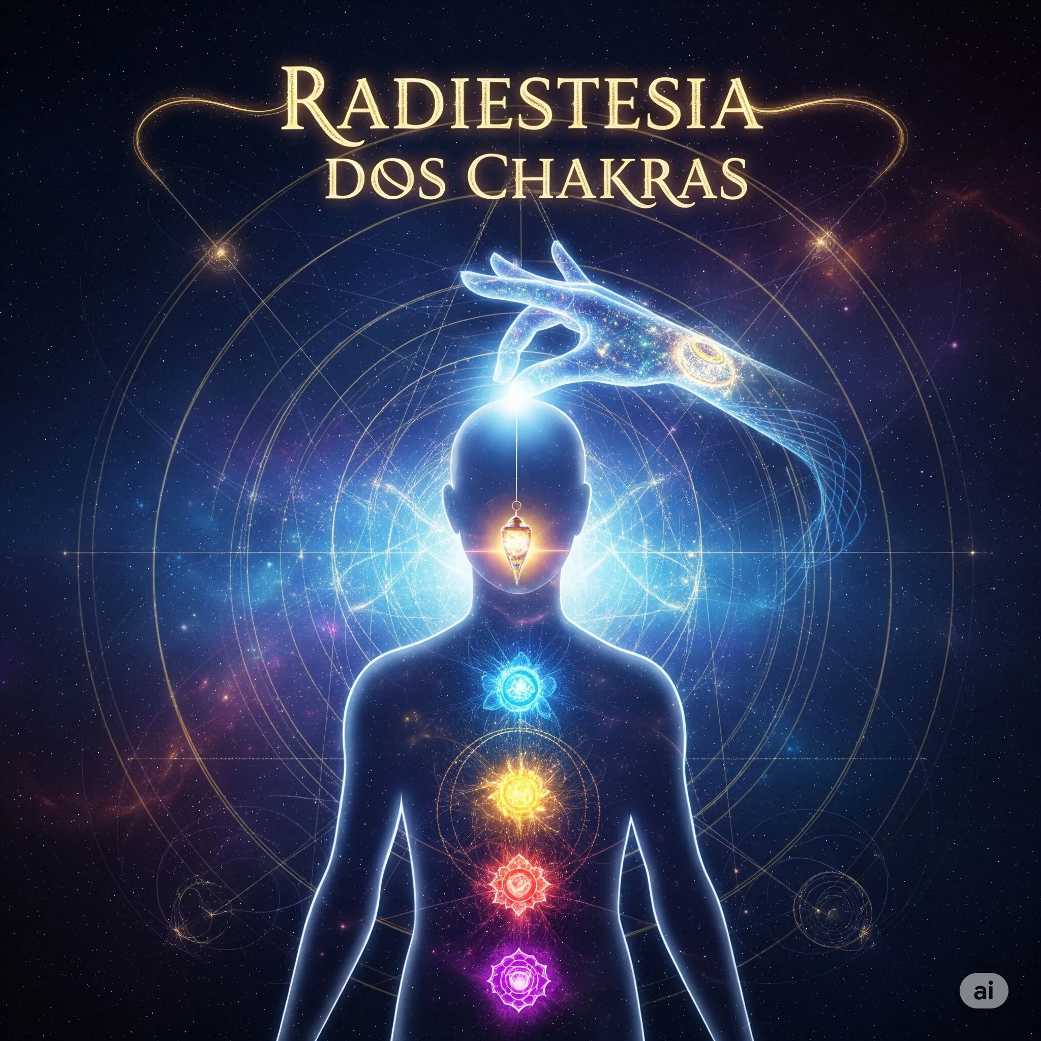 Representação visual da Radiestesia dos Chakras